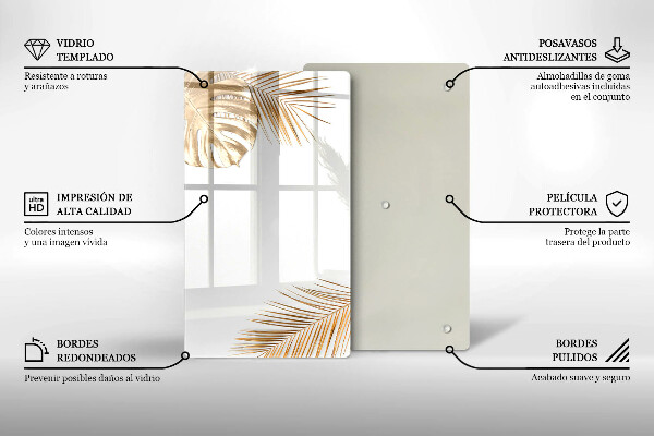 Herd abdeckplatte Goldene Blätter