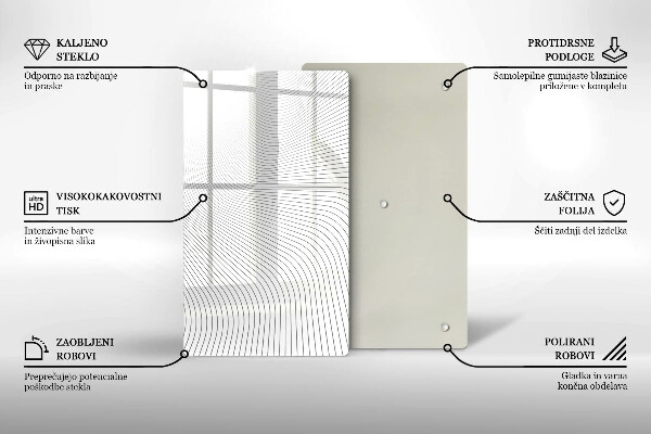 Herd abdeckplatte Modernes Linienmuster