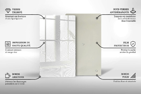 Herd abdeckplatte Modernes Linienmuster