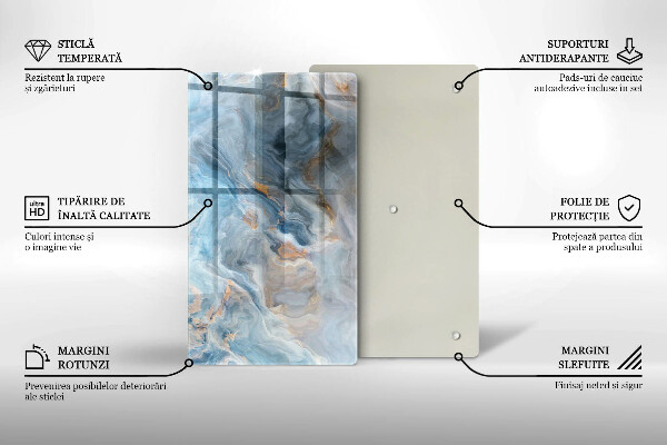Herd abdeckplatte Marmorstruktur