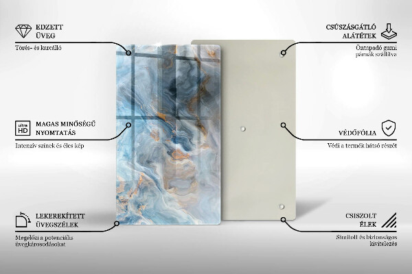 Herd abdeckplatte Marmorstruktur