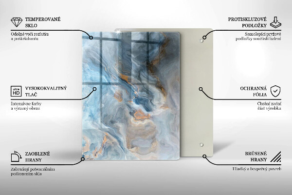 Herd abdeckplatte Marmorstruktur