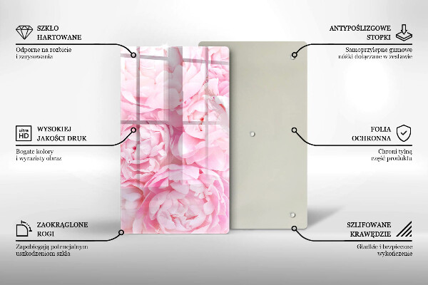 Herd abdeckplatte Zarte Pfingstrosen