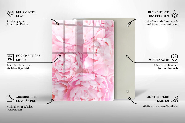 Herd abdeckplatte Zarte Pfingstrosen