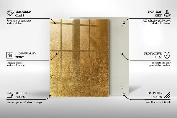 Herd abdeckplatte Goldbeschaffenheitshintergrund