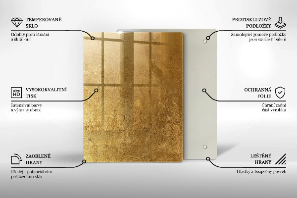 Herd abdeckplatte Goldbeschaffenheitshintergrund