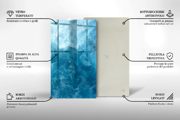 Herd abdeckplatte Blaues Wasser