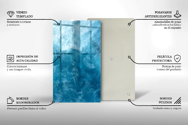 Herd abdeckplatte Blaues Wasser