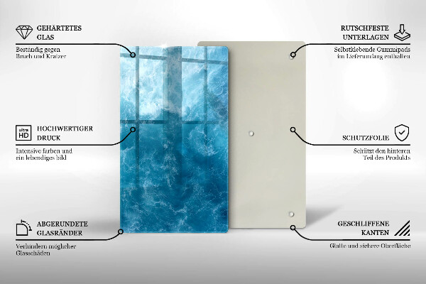 Herd abdeckplatte Blaues Wasser