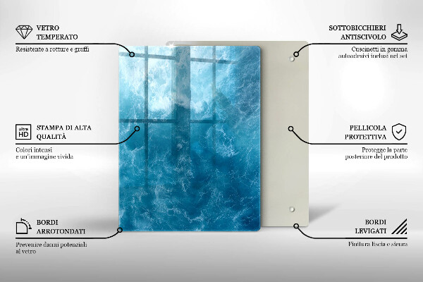 Herd abdeckplatte Blaues Wasser