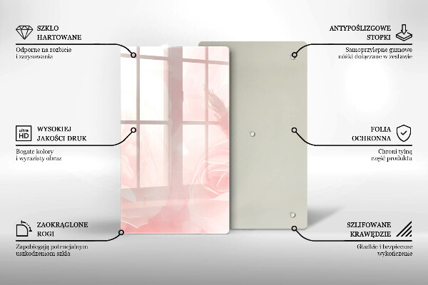 Herd abdeckplatte Pastellrosen-Hintergrund