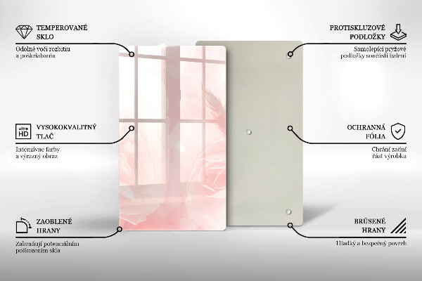 Herd abdeckplatte Pastellrosen-Hintergrund