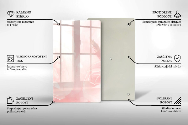 Herd abdeckplatte Pastellrosen-Hintergrund