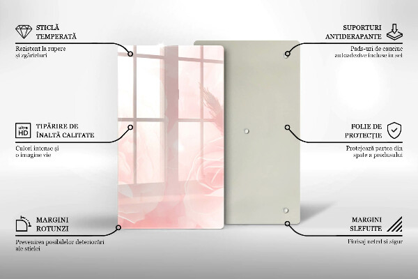 Herd abdeckplatte Pastellrosen-Hintergrund