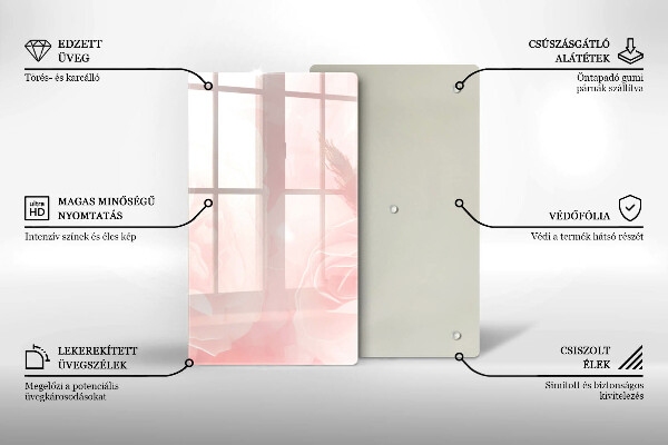 Herd abdeckplatte Pastellrosen-Hintergrund