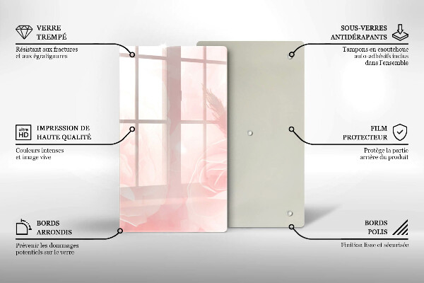 Herd abdeckplatte Pastellrosen-Hintergrund