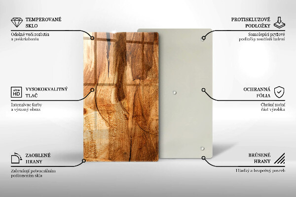 Herd abdeckplatte Holzbrettstruktur