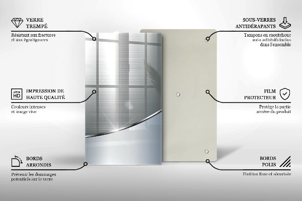 Herd abdeckplatte Abstraktionsmuster aus Metall