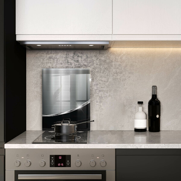 Herd abdeckplatte Abstraktion mit Metall