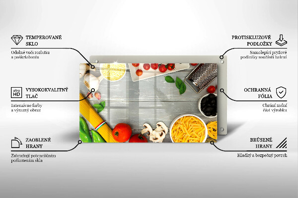 Herdabdeckplatte glas Küchenessen