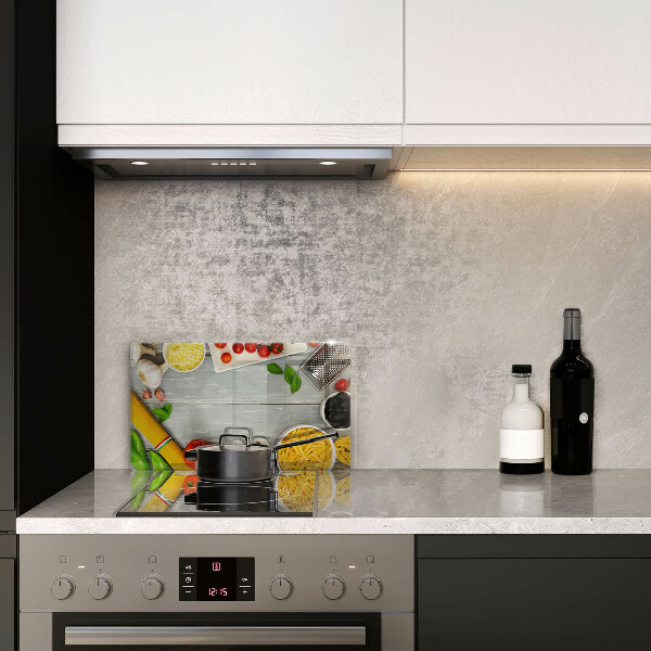 Herdabdeckplatte glas Küchenessen