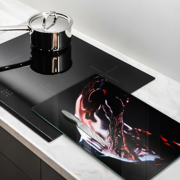 Herdabdeckplatte glas Ein Glas Rotwein