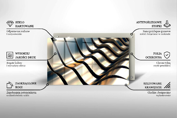 Herdabdeckplatte glas 3D-Metallformen