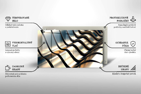 Herdabdeckplatte glas 3D-Metallformen
