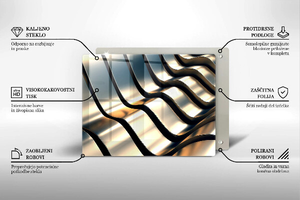 Herdabdeckplatte glas 3D-Metallformen