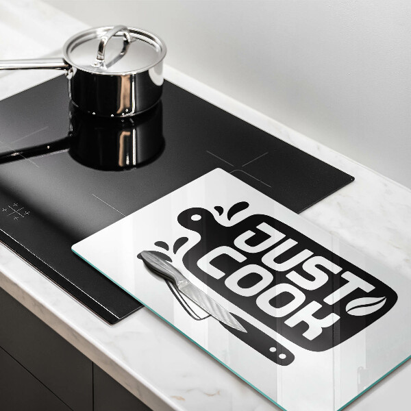 Herdabdeckplatte glas Just cook