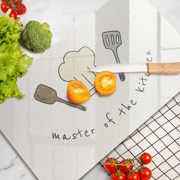 Herdabdeckplatte glas Master of the Kitchen