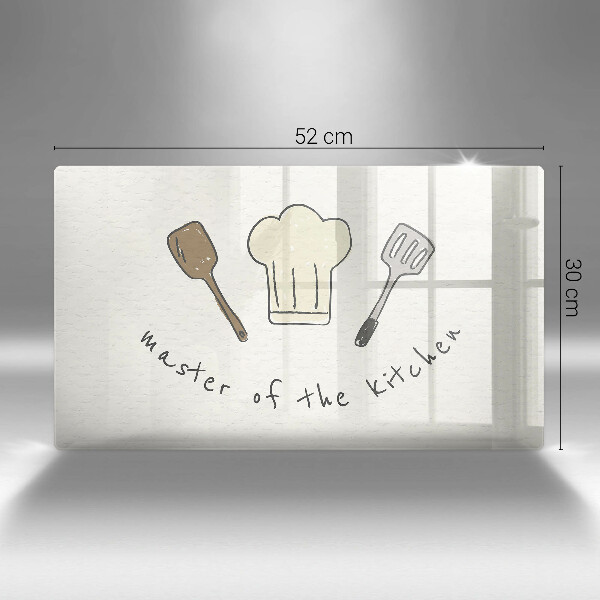 Herdabdeckplatte glas Master of the Kitchen