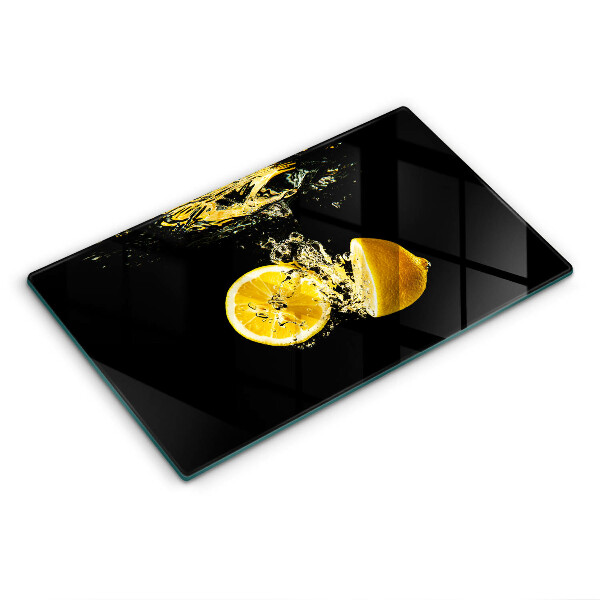 Herdabdeckplatte glas Saftige Zitronenfrüchte