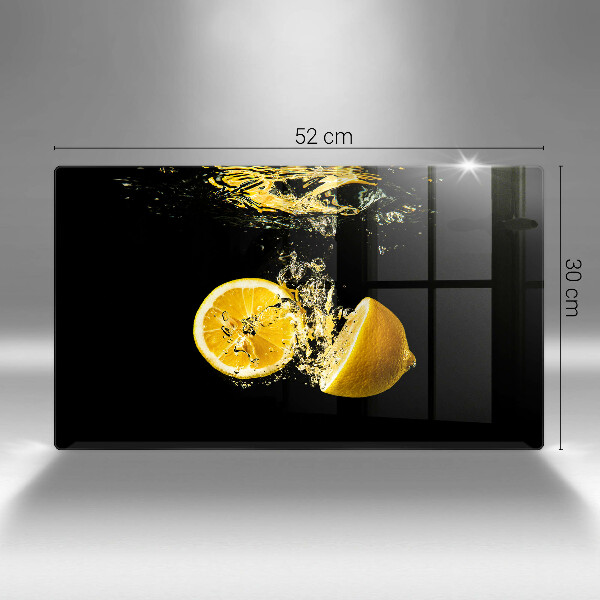 Herdabdeckplatte glas Saftige Zitronenfrüchte