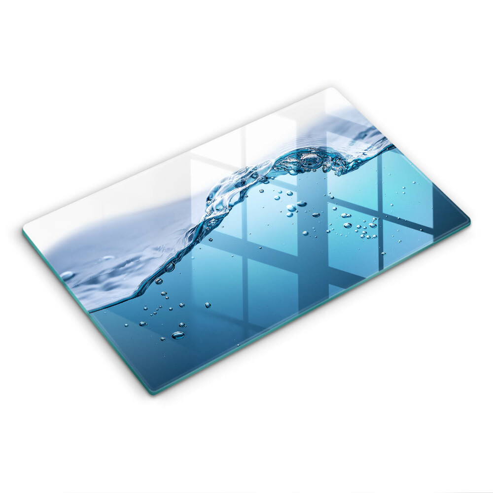 Herdabdeckplatte glas Blaues Wasser