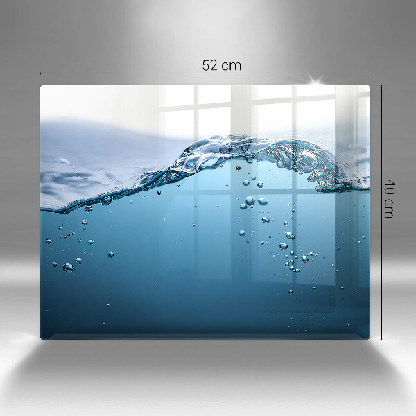 Herdabdeckplatte glas Blaues Wasser
