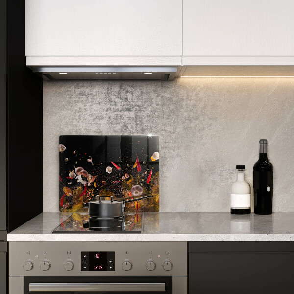 Herdabdeckplatte glas Scharfe Gewürze