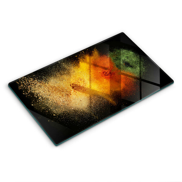 Herdabdeckplatte glas Bunte Gewürze