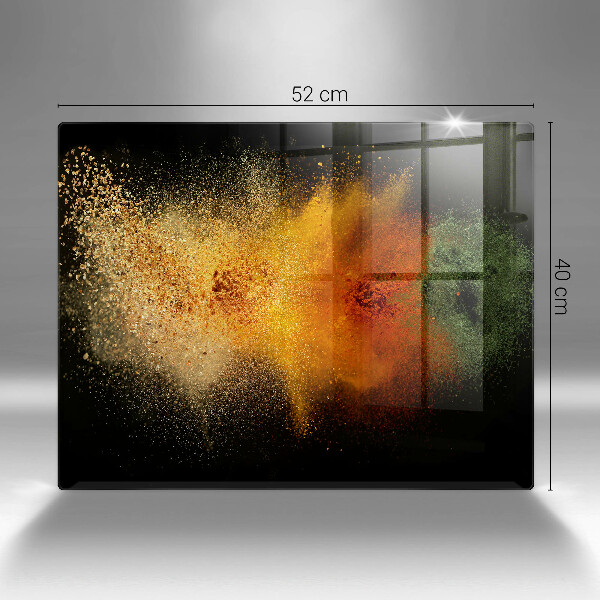 Herdabdeckplatte glas Bunte Gewürze