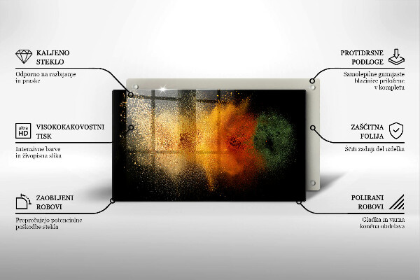Herdabdeckplatte glas Bunte Gewürze