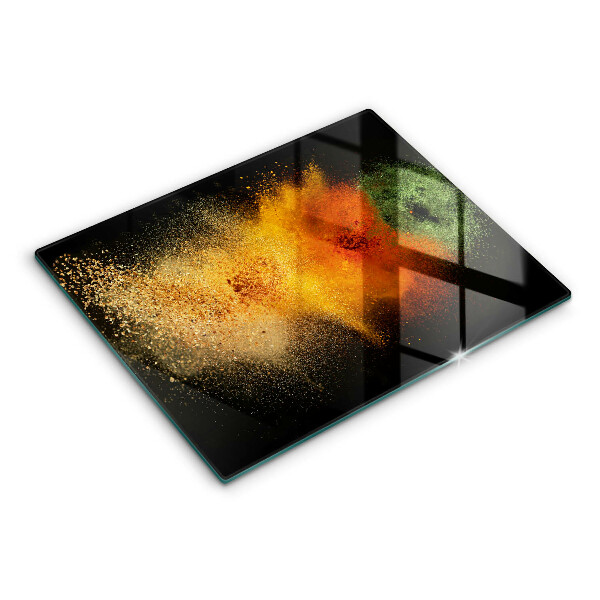 Herdabdeckplatte glas Bunte Gewürze