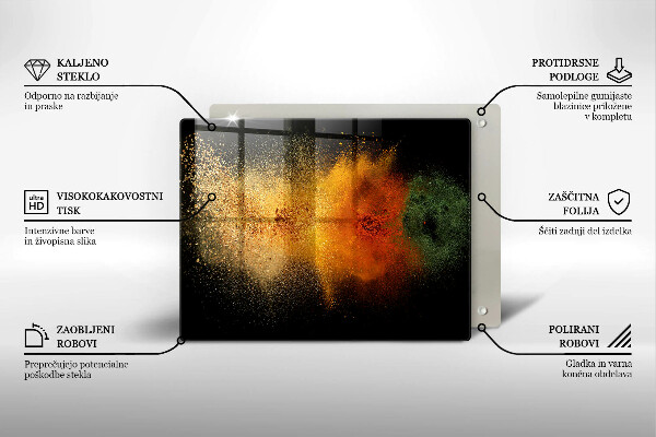 Herdabdeckplatte glas Bunte Gewürze