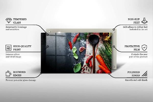 Herdabdeckplatte glas Küchenessen