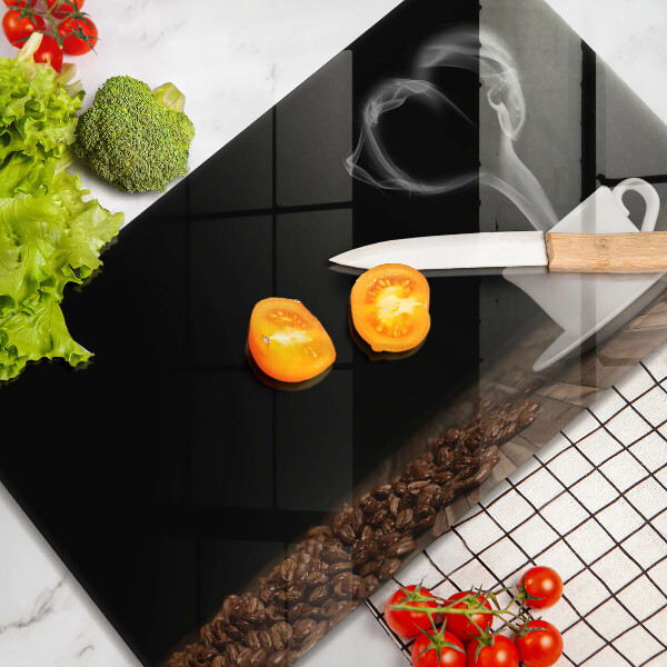 Herdabdeckplatte glas Kaffeetasse-Herz