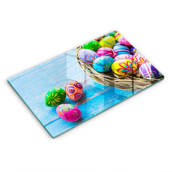 Herdabdeckplatte glas Ostereier Ostereier