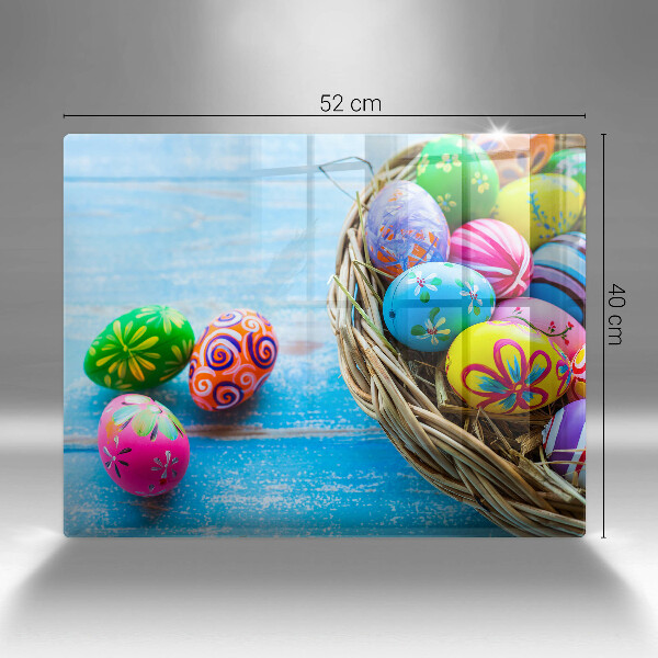 Herdabdeckplatte glas Ostereier Ostereier