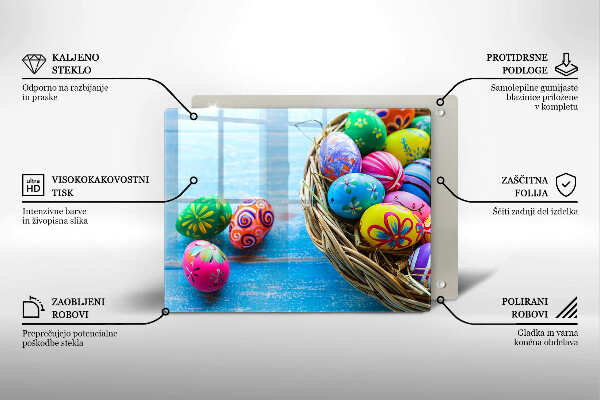 Herdabdeckplatte glas Ostereier Ostereier