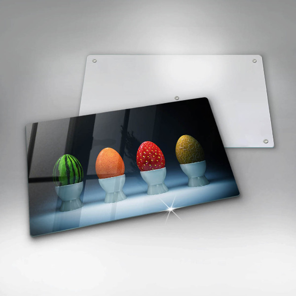 Herdabdeckplatte glas Abstrakte Fruchteier