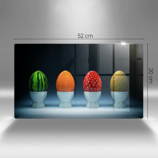 Herdabdeckplatte glas Abstrakte Fruchteier