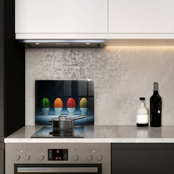 Herdabdeckplatte glas Abstrakte Fruchteier